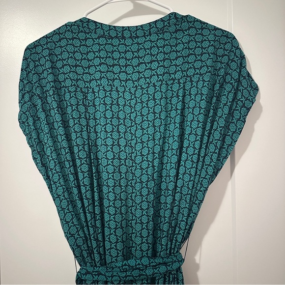 Anthropologie Maeve Blue Teal Patterned Jumpsuit Size Small Women’s - Picture 11 of 13